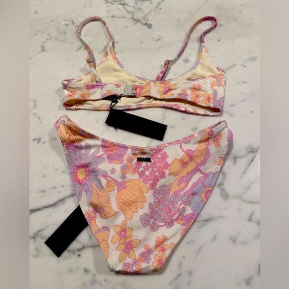 TRIANGL MACI NORMAL SHERBET FLORAL SET NO BAG NEW WITH TAGS - Picture 3 of 4